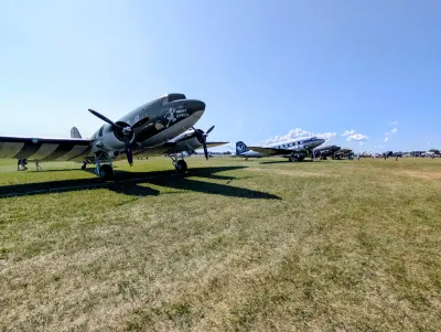 Row of C-47s/DC-3s in the Warbird area
