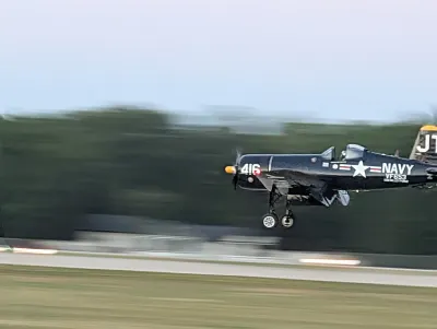 F-4U Corsair landing