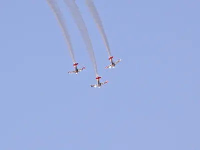 Titan T-6 Aerobatic team evening show