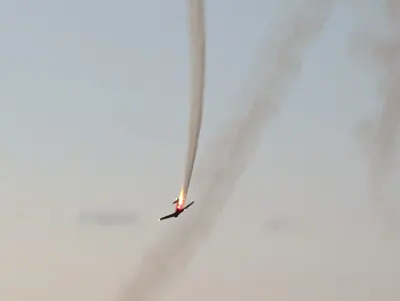 Titan T-6 Aerobatic team evening show