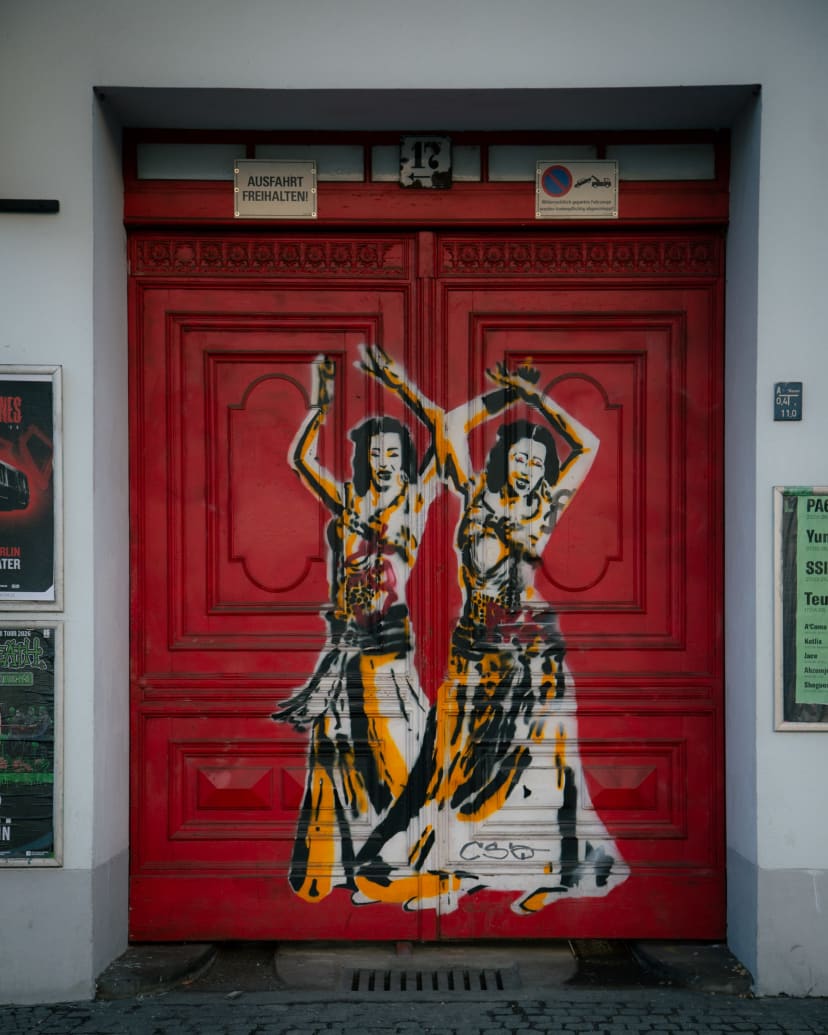 Red Dancing Door