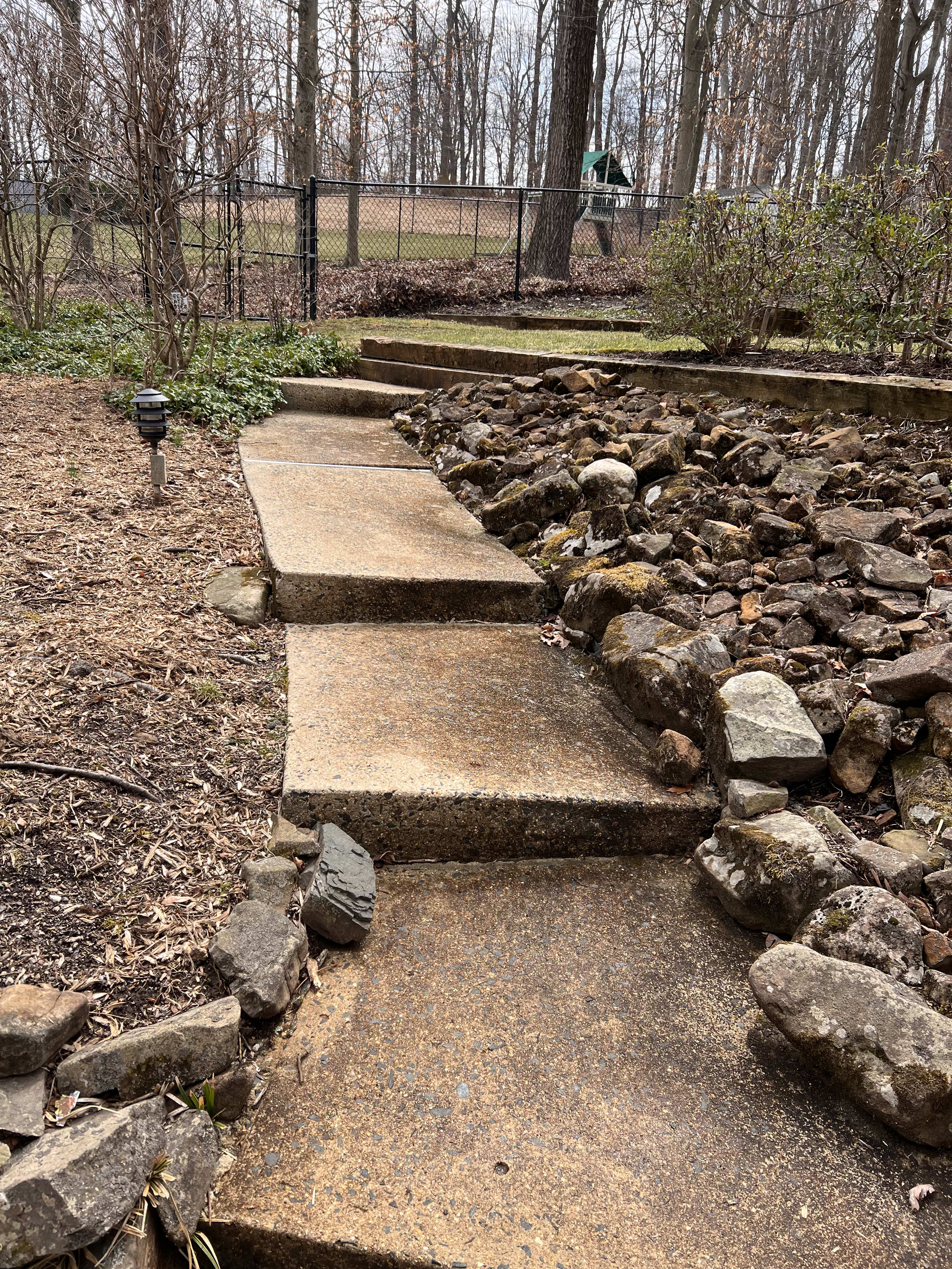 Before power washing