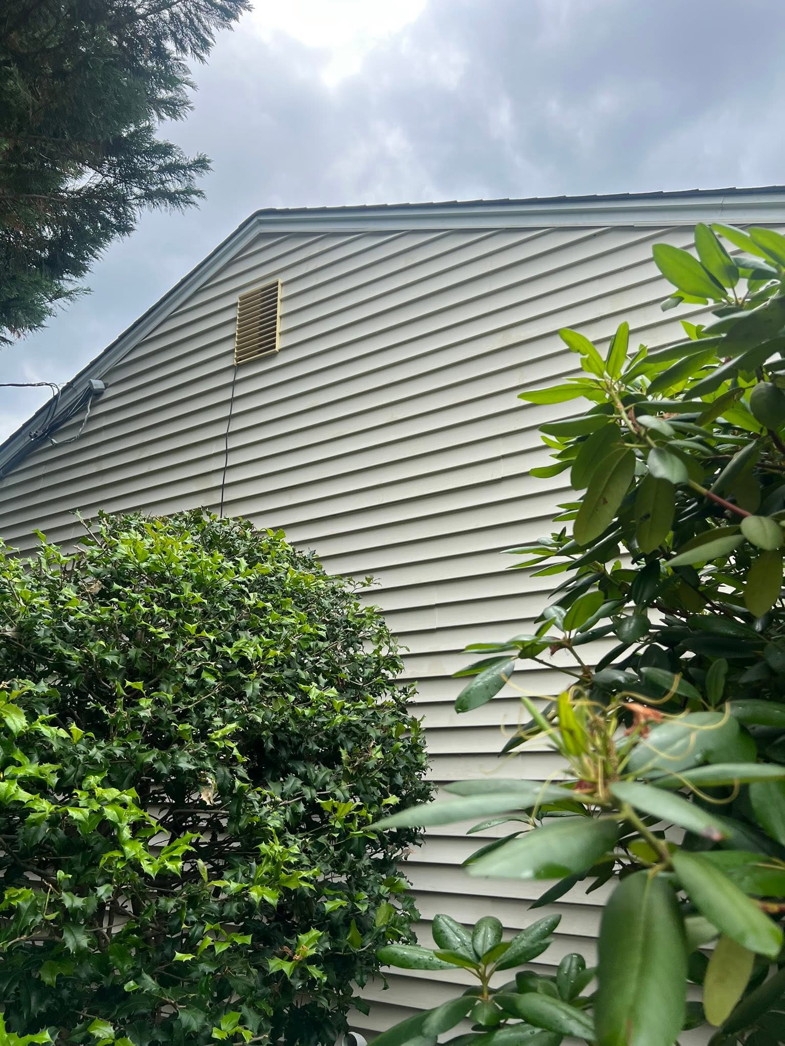Recent power washing job by J&P