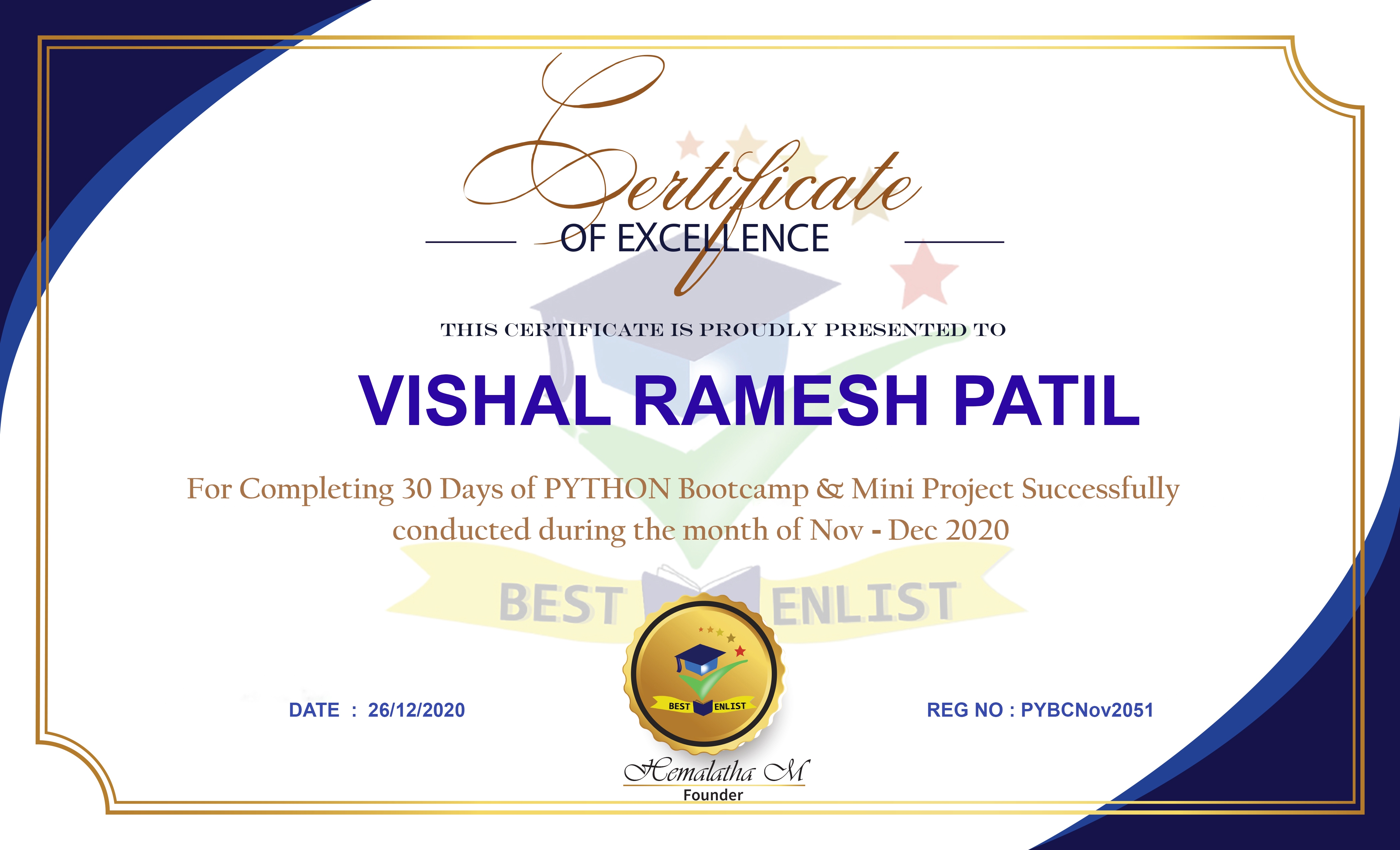 30 Days of Python Bootcamp by Best Enlist