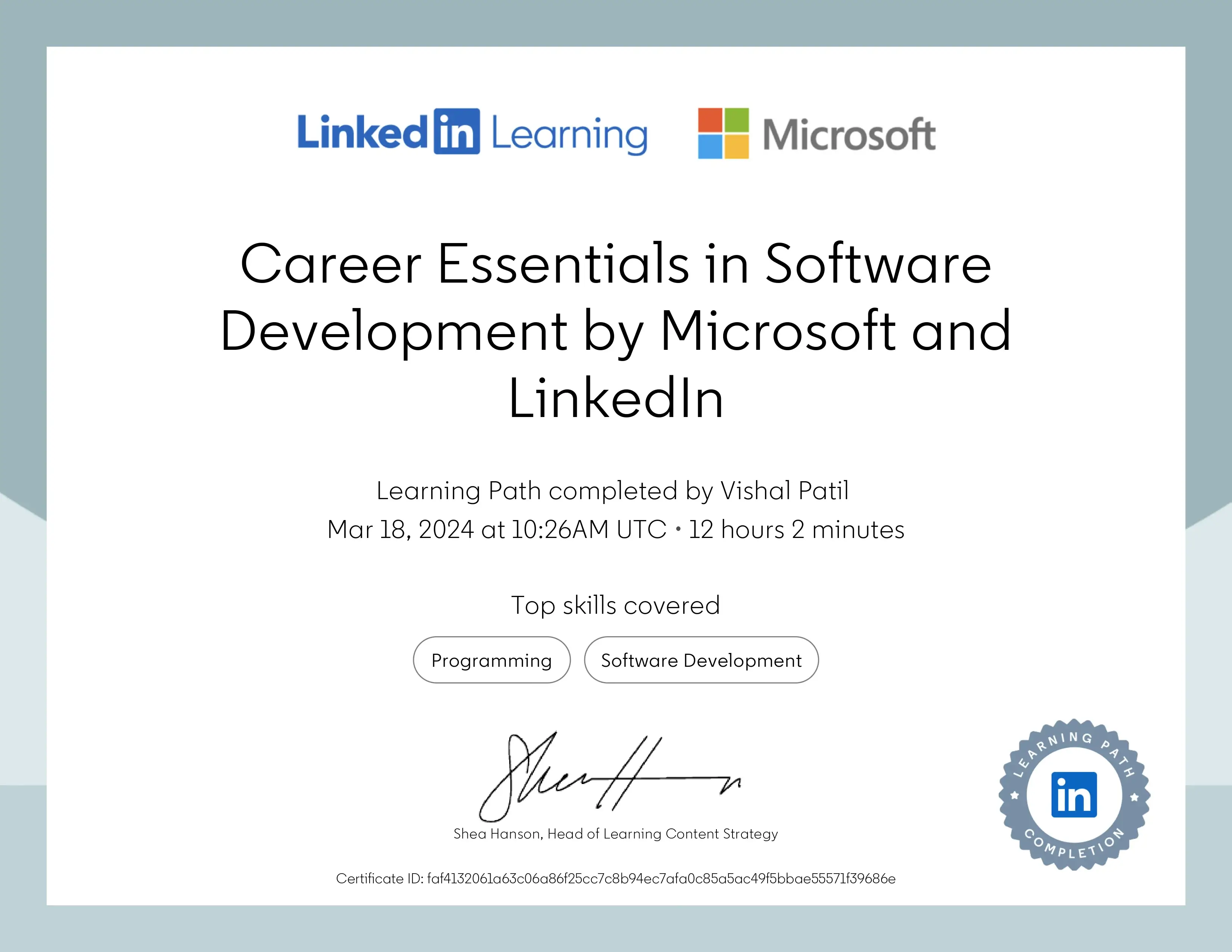 Career Essentials in Software Development by Microsoft and LinkedIn