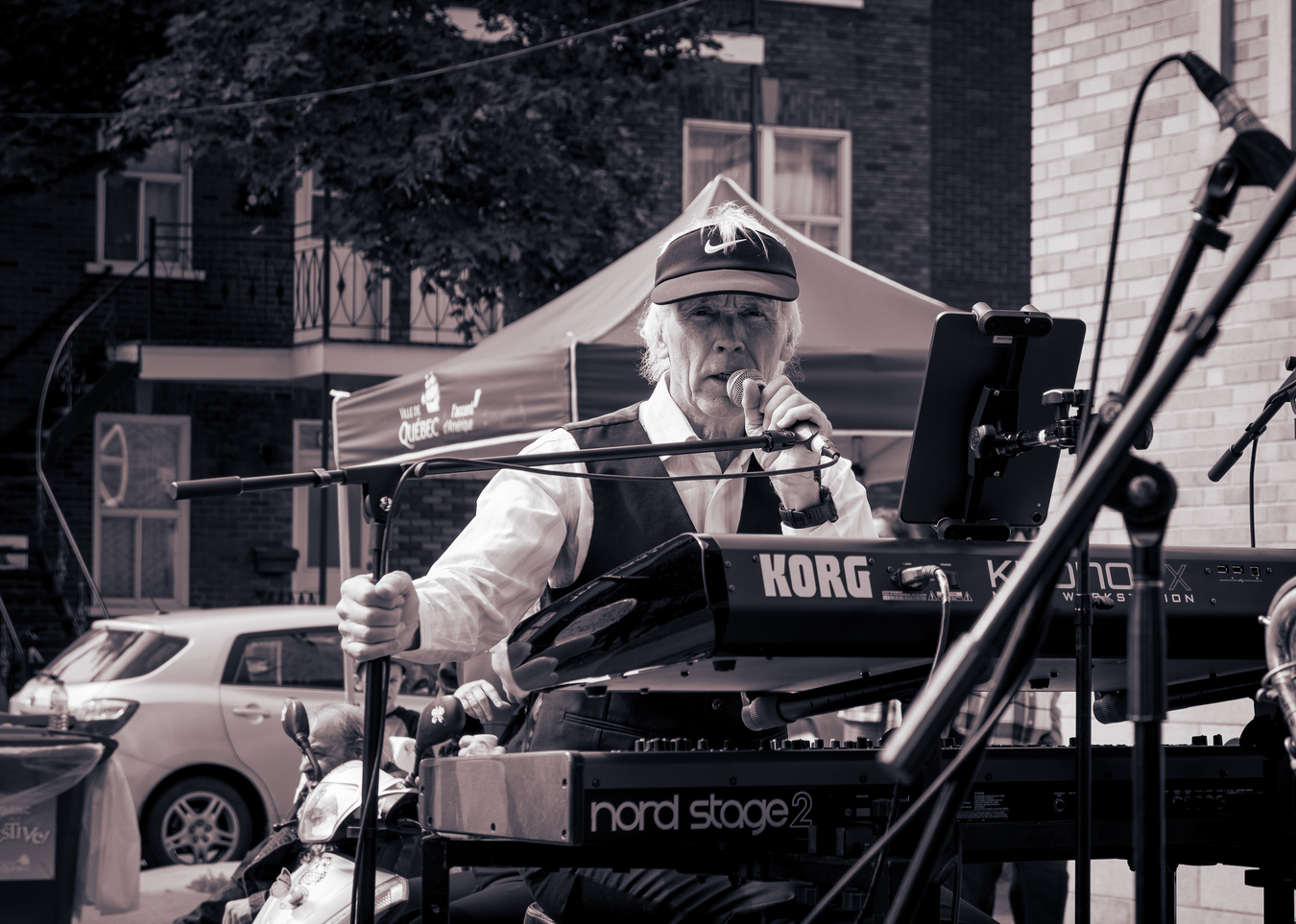 Le groupe Prohibition5 en spectacle le 15 septembre 2025 dans les rues de Limoilou