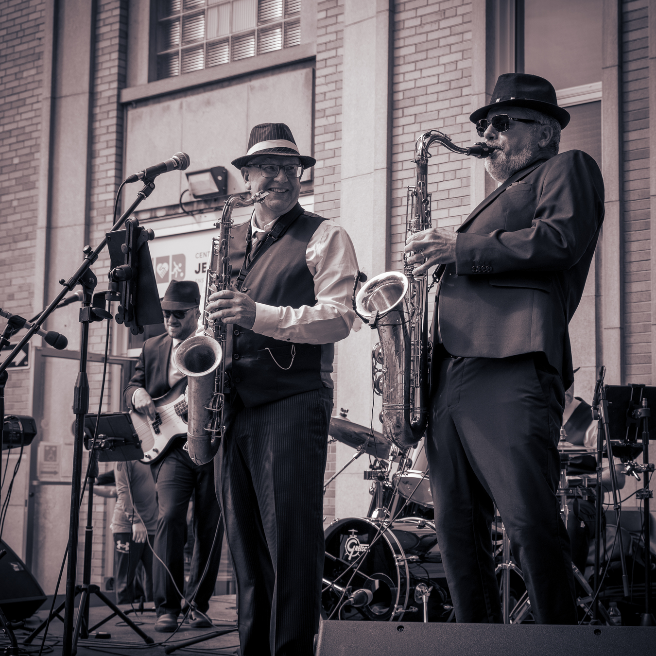 Le groupe Prohibition5 en spectacle le 15 septembre 2025 dans les rues de Limoilou