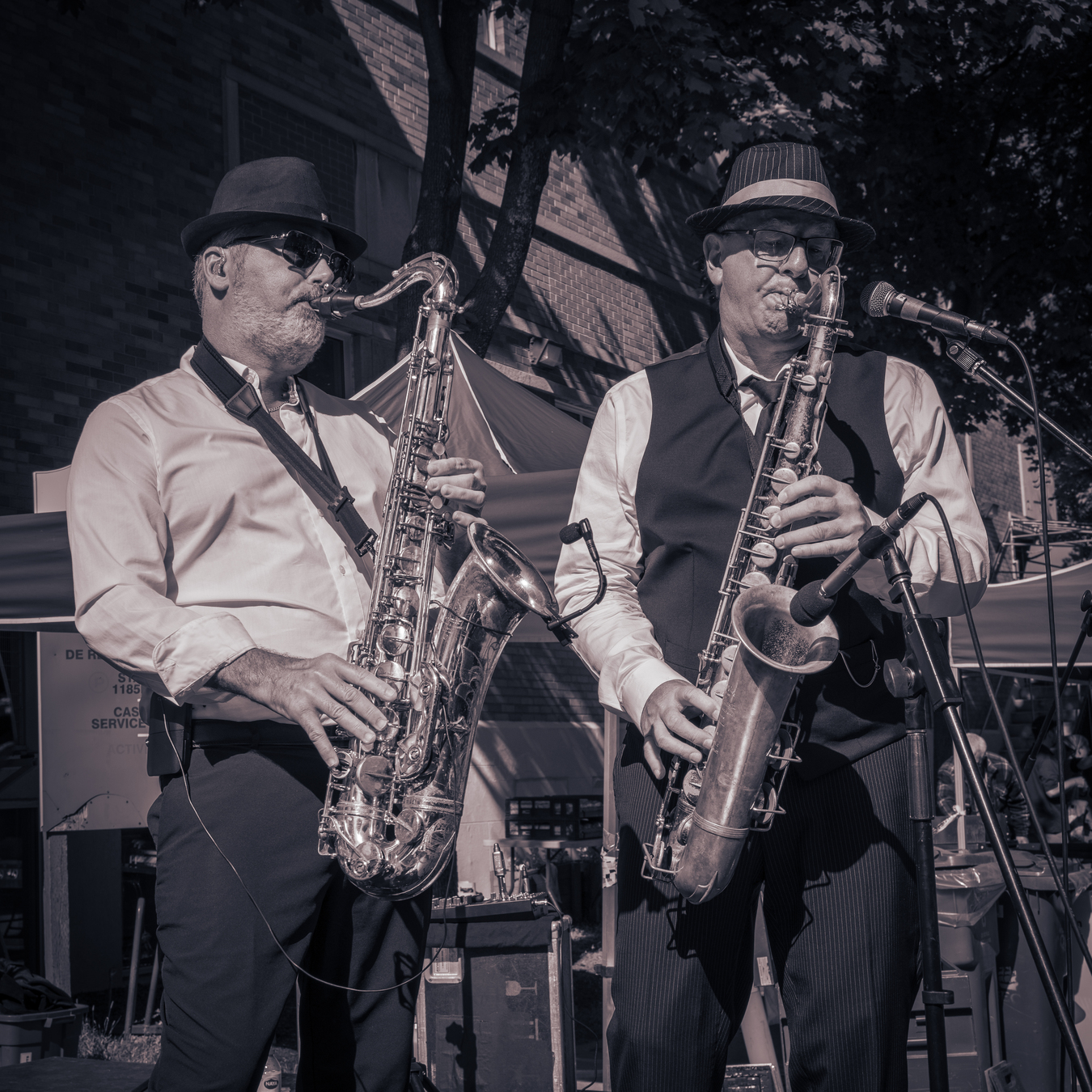 Le groupe Prohibition5 en spectacle le 15 septembre 2025 dans les rues de Limoilou