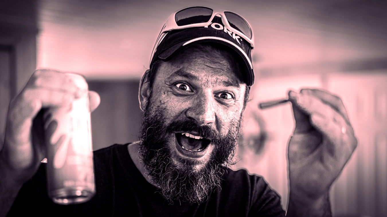 A portrait of a man that highlights his facial flaws