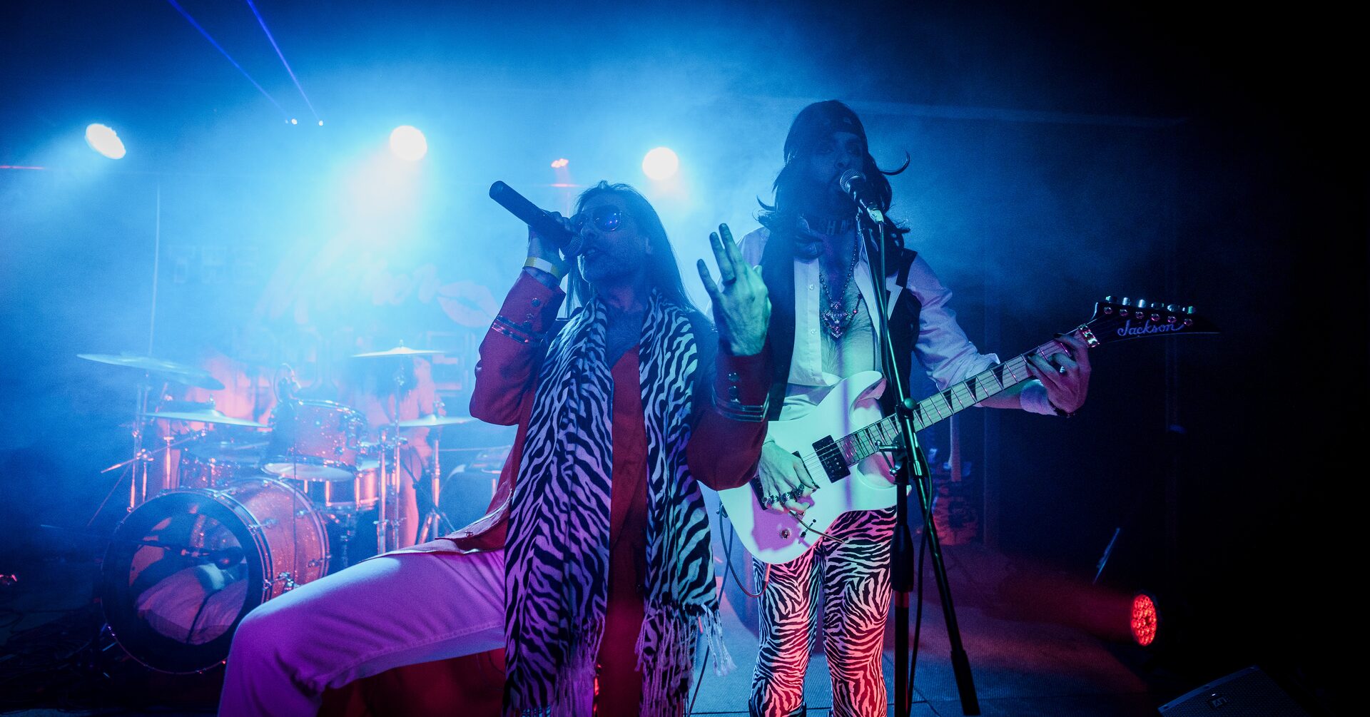 Éclairages de scène lors du show Mother Rockers