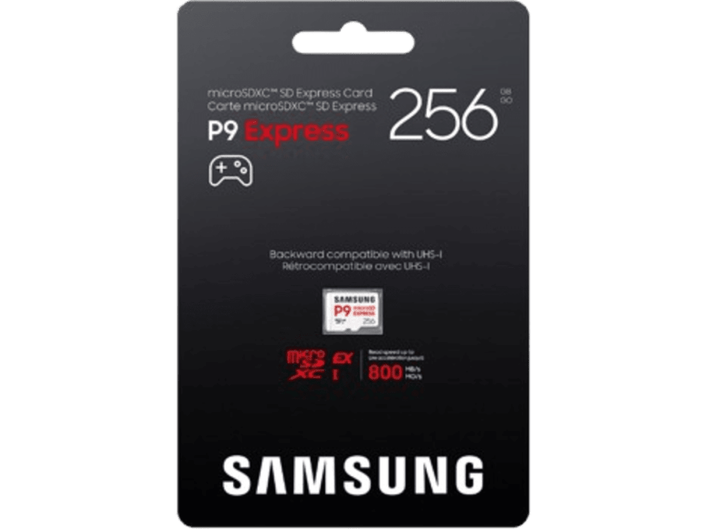 Samsung P9 Express tarjeta microSD Express, 256 GB, hasta 800 MB/s, para Nintendo-Switch ™ 2 — imagen 1
