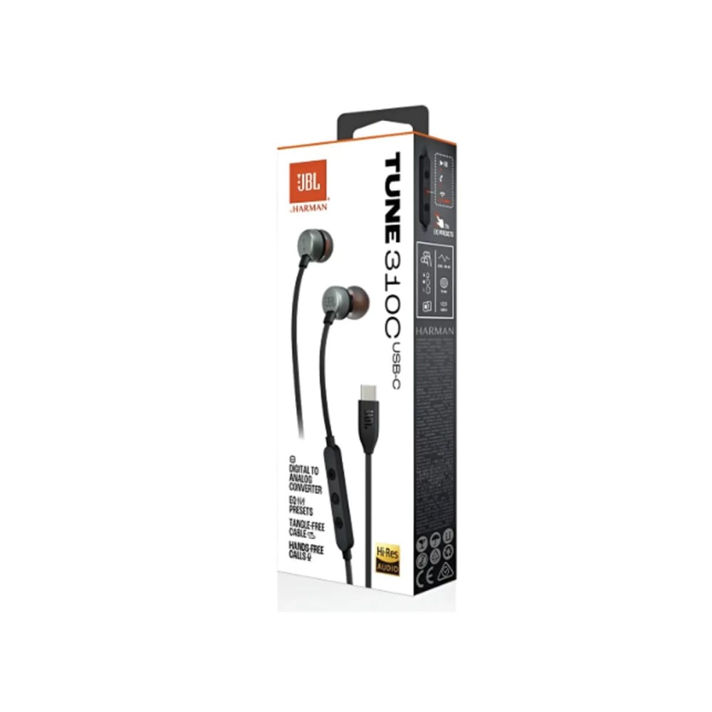 Audífonos Intraurales Alámbricos JBL Tune 310C USB-C — imagen 1