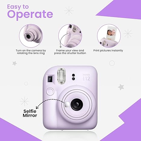 Cámara Instantánea Fujifilm Instax Mini 12 Bundle (incluye accesorios y película) miniatura 2