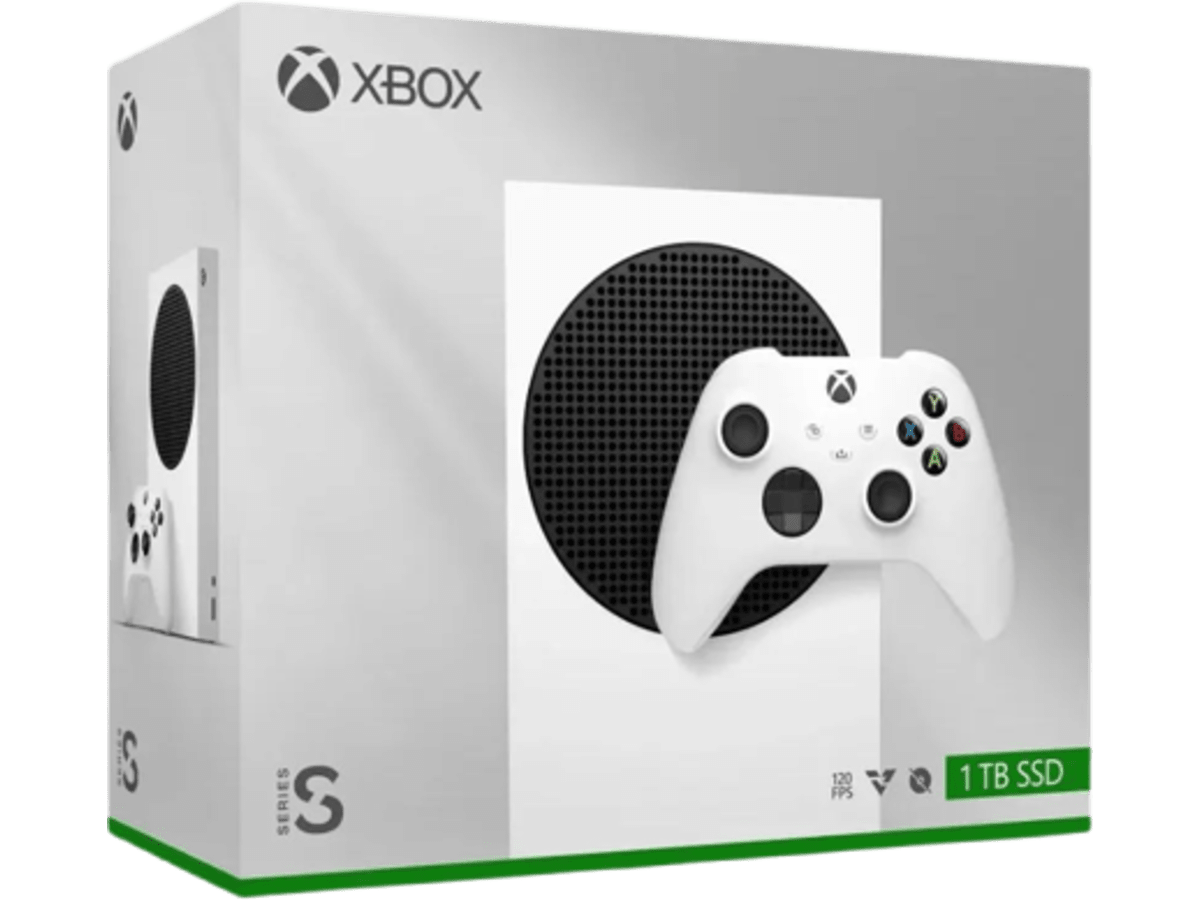 Consola Xbox Series S 1TB SSD, Robot White (Blanco), 120 FPS, 1440p, Bluetooth - Xbox