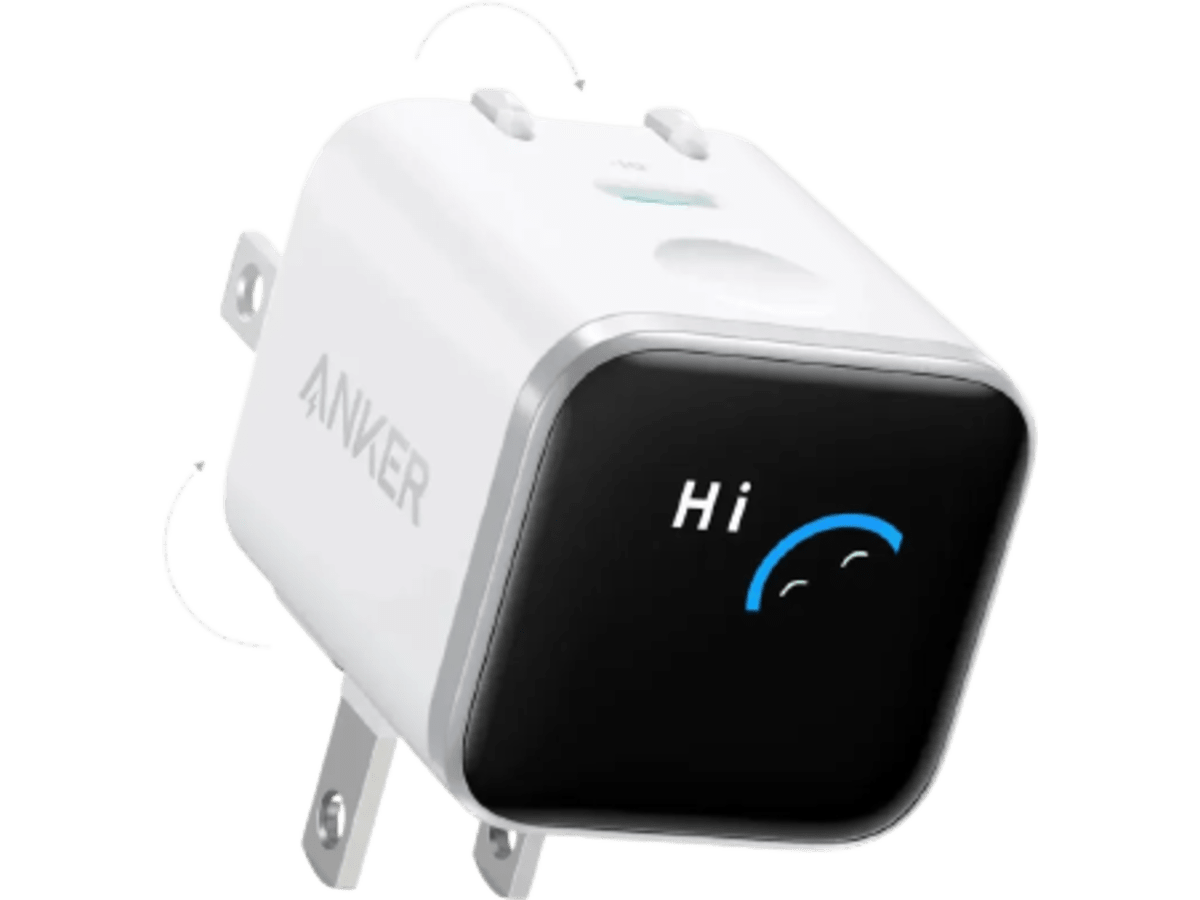 Cargador de Pared Anker Nano 45W GaN Fast Charger con Pantalla Inteligente - Blanco