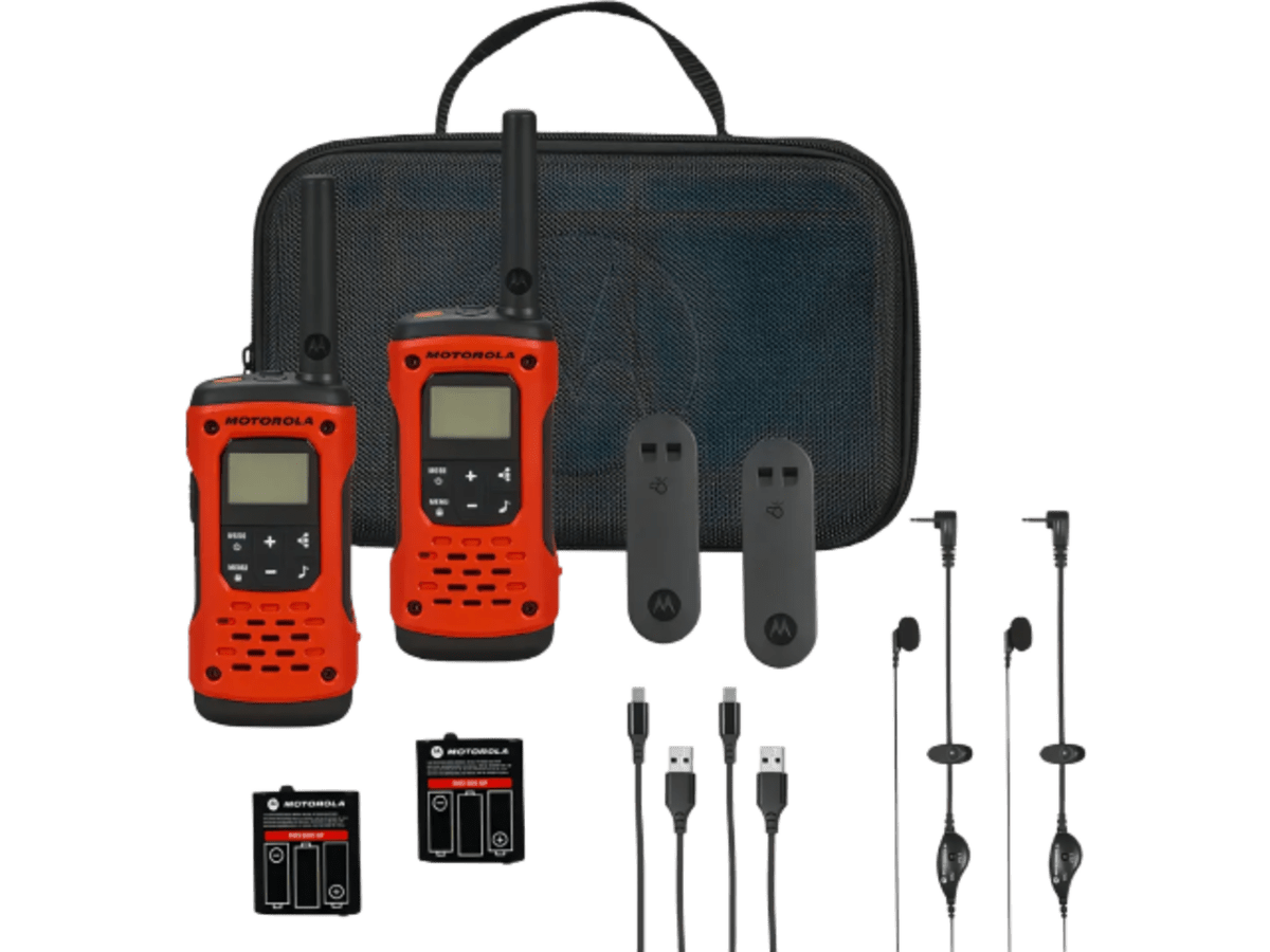 Radios Motorola Solutions T605 H2O Talkabout radios bidireccionales x2 miniatura 2