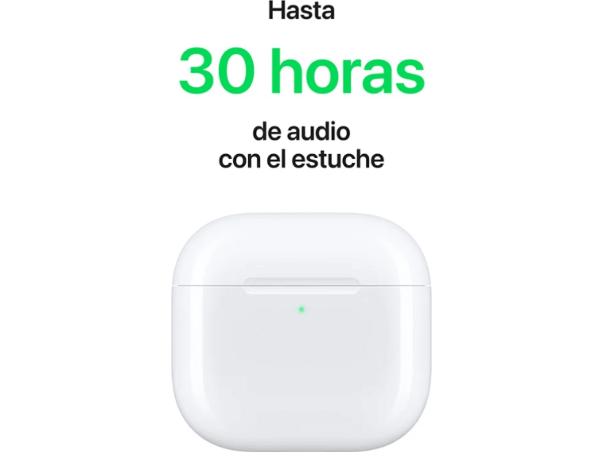 AirPods 4ta Gen — Audio Espacial, 30h Batería miniatura 3