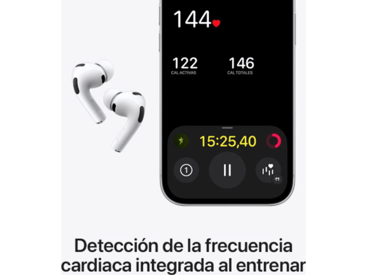 AirPods Pro 3 — Cancelación Activa de Ruido, Audio Espacial miniatura 4