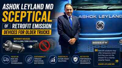 Ashok Leyland MD Sceptical Of Retrofit Emission Devices For Older Trucks