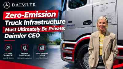 Zero-Emission Truck Infrastructure Must Ultimately Be Private: Daimler CEO