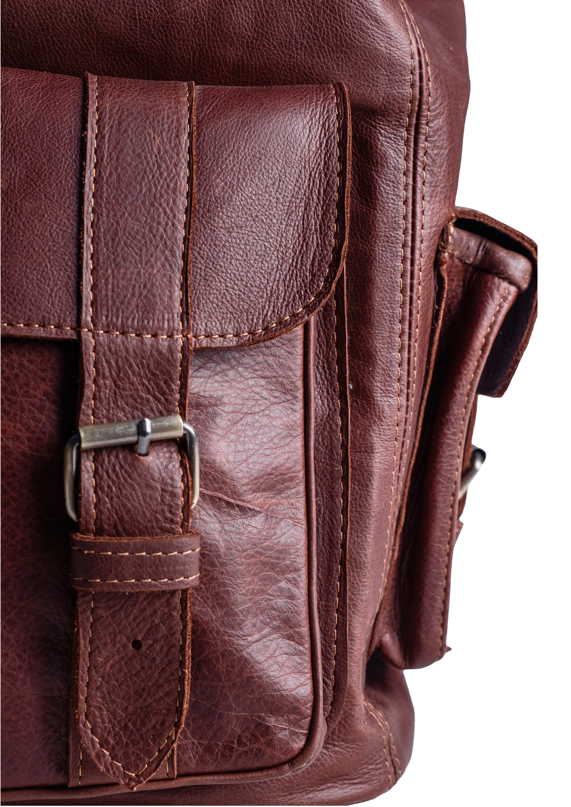Sac à Dos Patiné - texture et finitions
