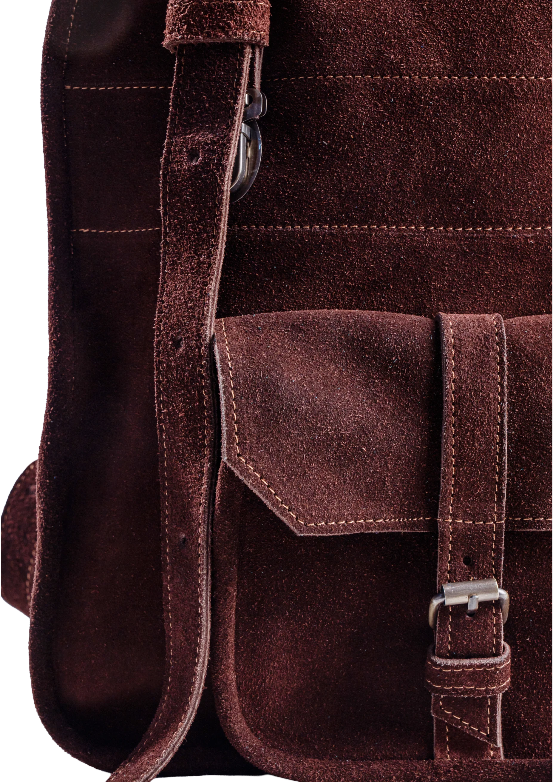 Sac à Dos Doux Chocolat - texture et finitions