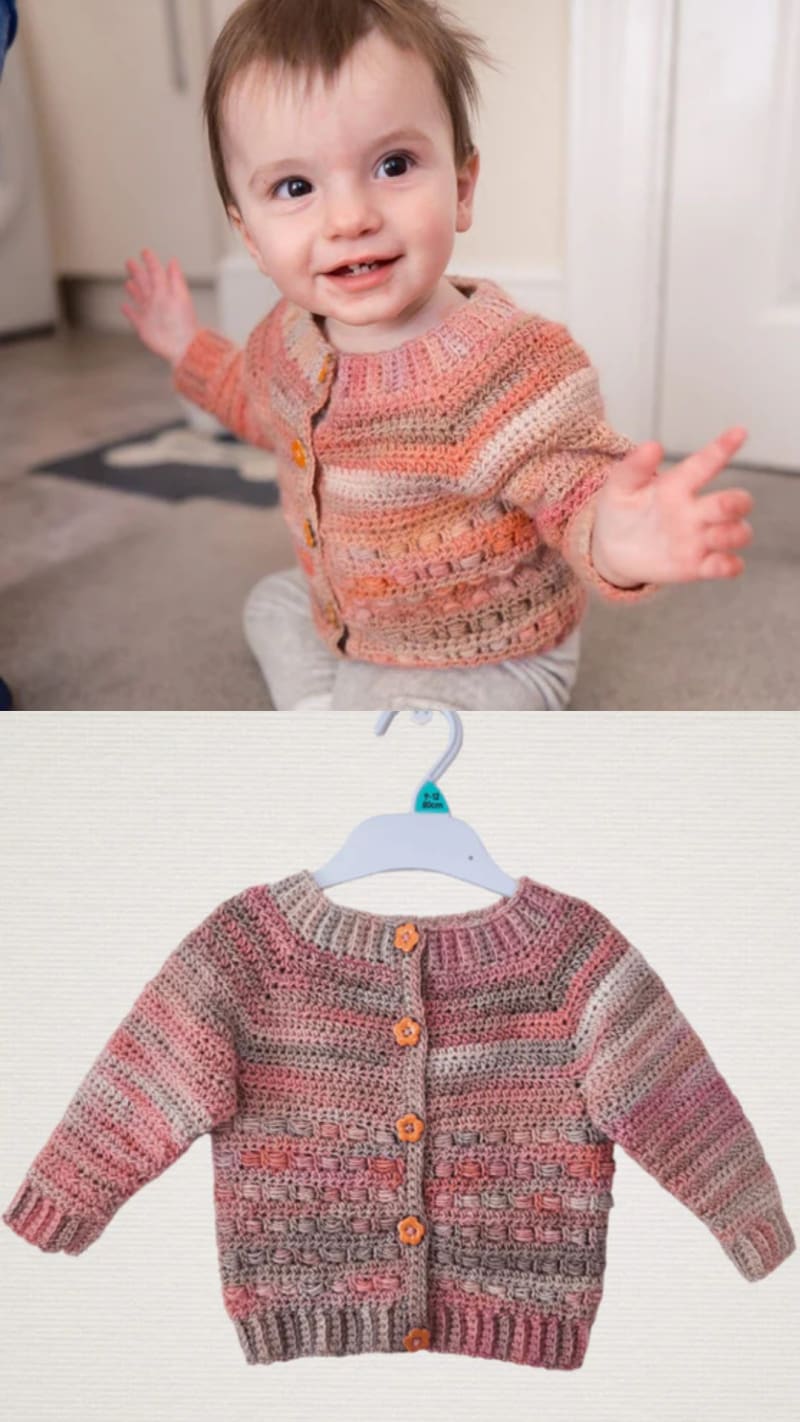 Coral Children’s Cardigan