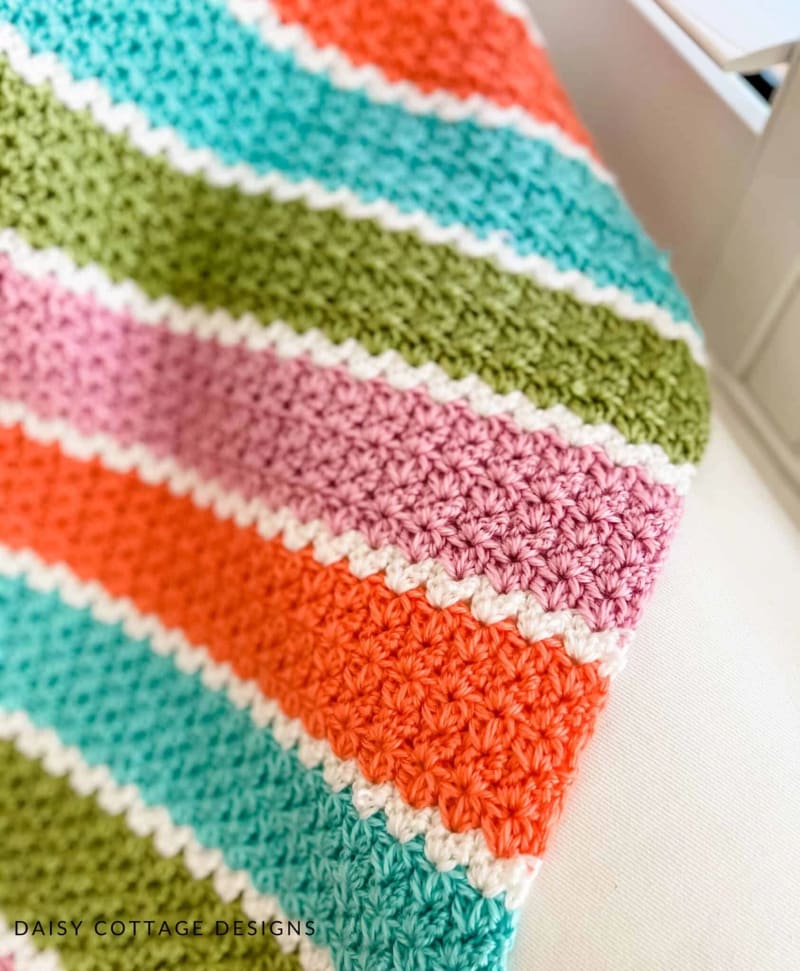 Colorful Baby Blanket Crochet Pattern
