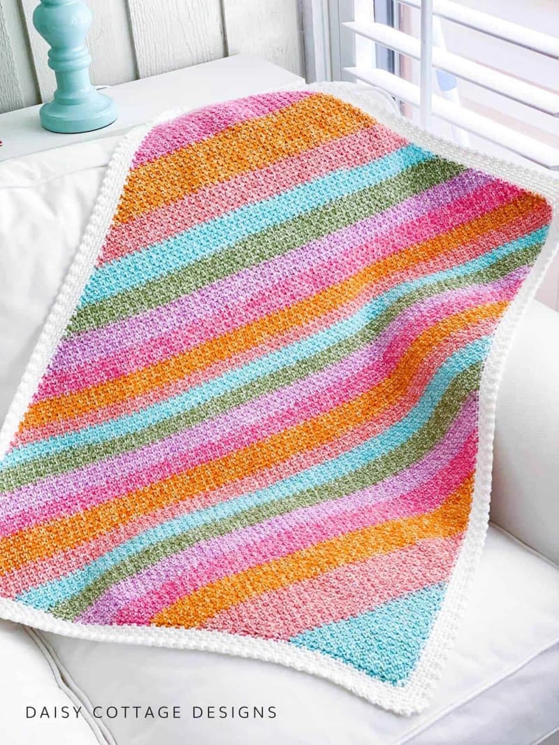 9. Rainbow Baby Blanket