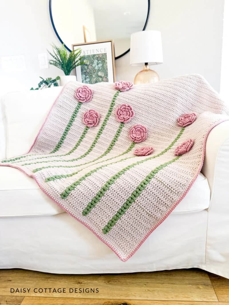 10. Petal Parade Baby Blanket Pattern