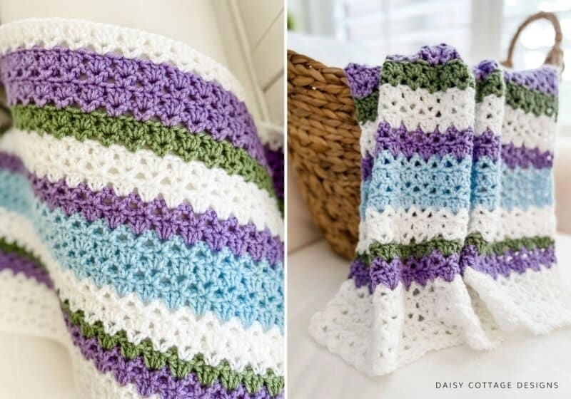 15. Modern Crochet Baby Blanket Pattern