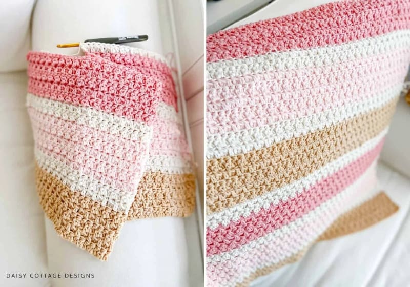 18. Baby Girl Crochet Blanket