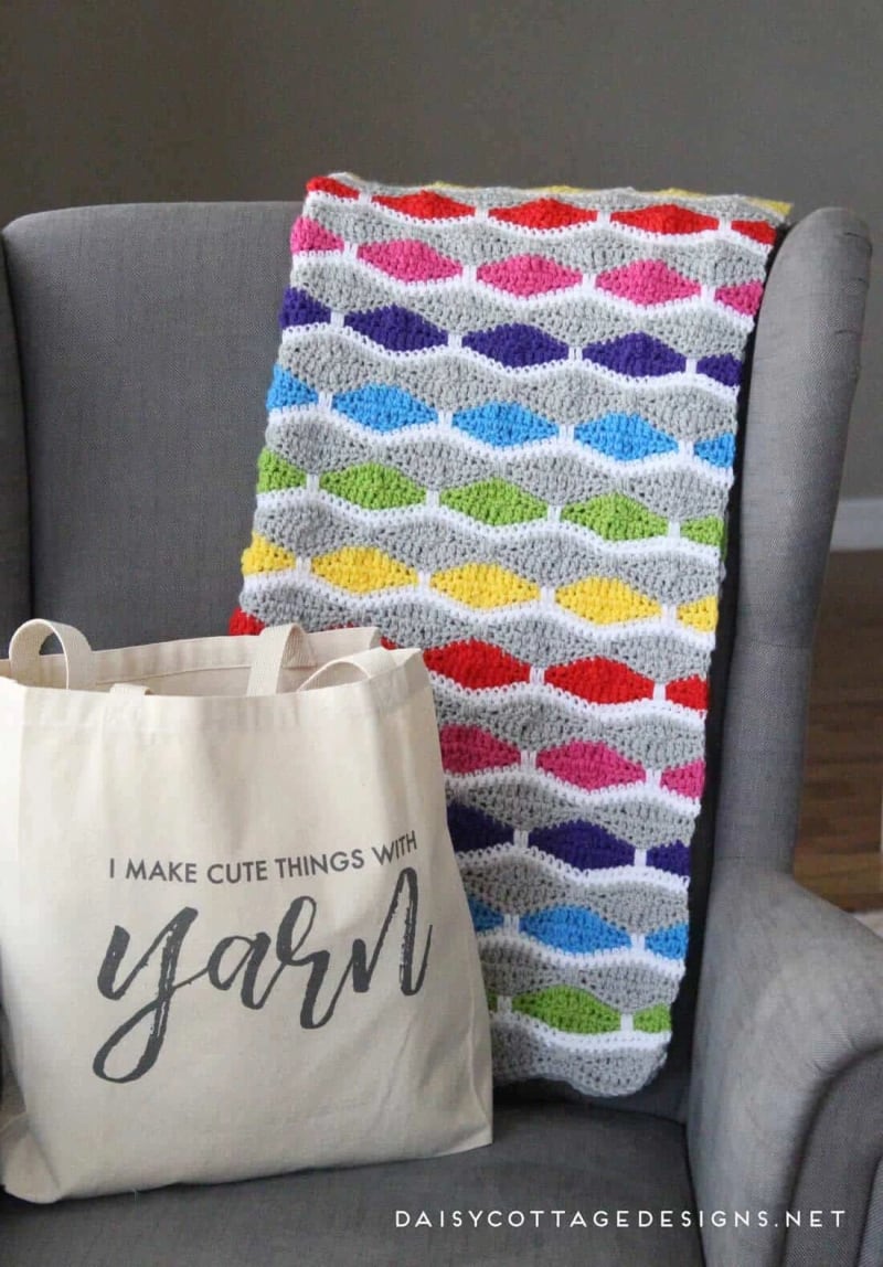23. Bright & Fun Baby Blanket Pattern