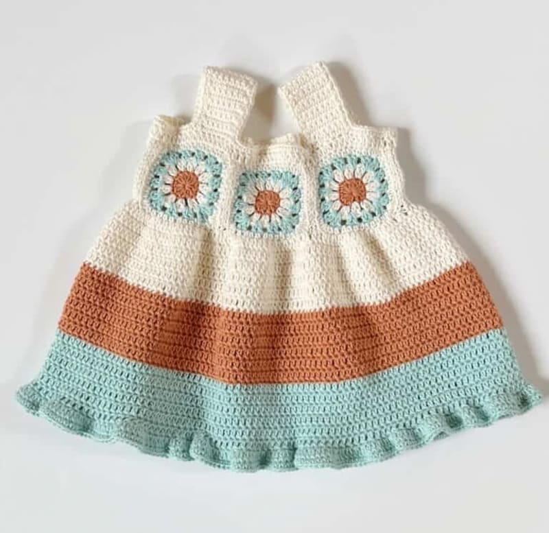### Crochet Baby Boho Sundress