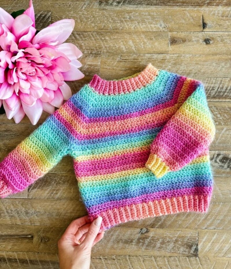 ### The Easiest Children's Crochet Pullover