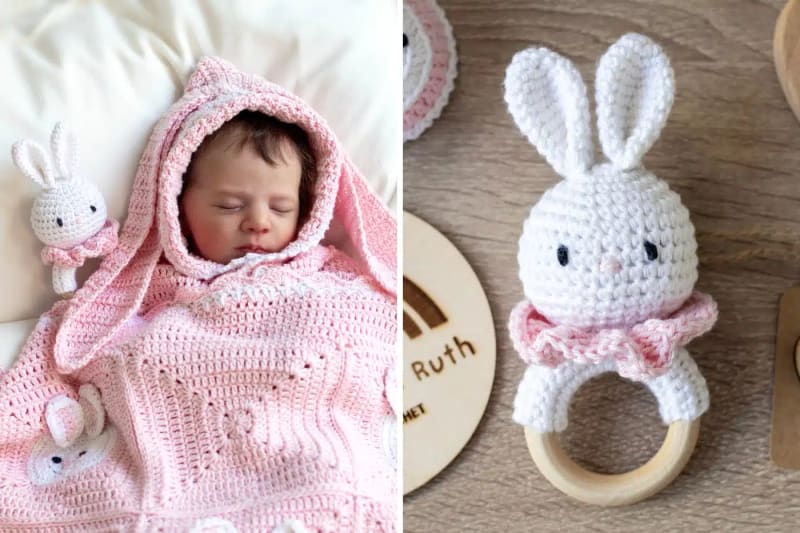 ### Bella the Bunny Teething Toy