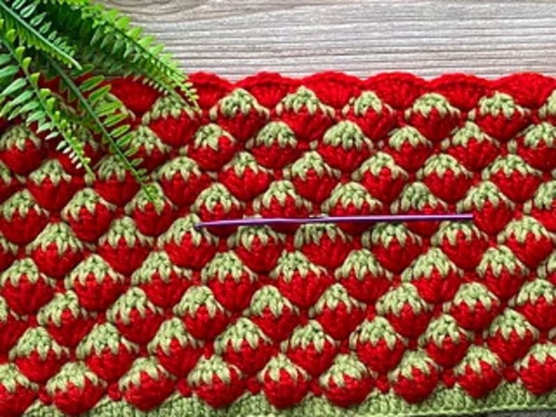## Favourite Strawberries Blanket