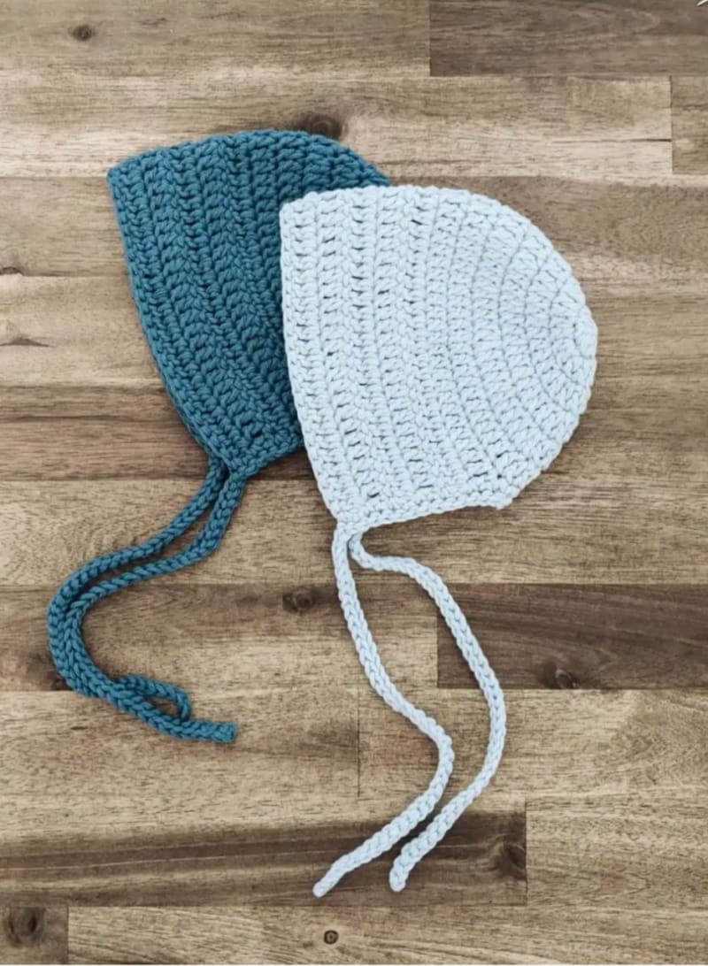 ## Back To Basics Crochet Baby Bonnet