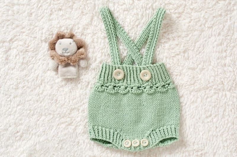 ## Nordic Knitted Baby Romper