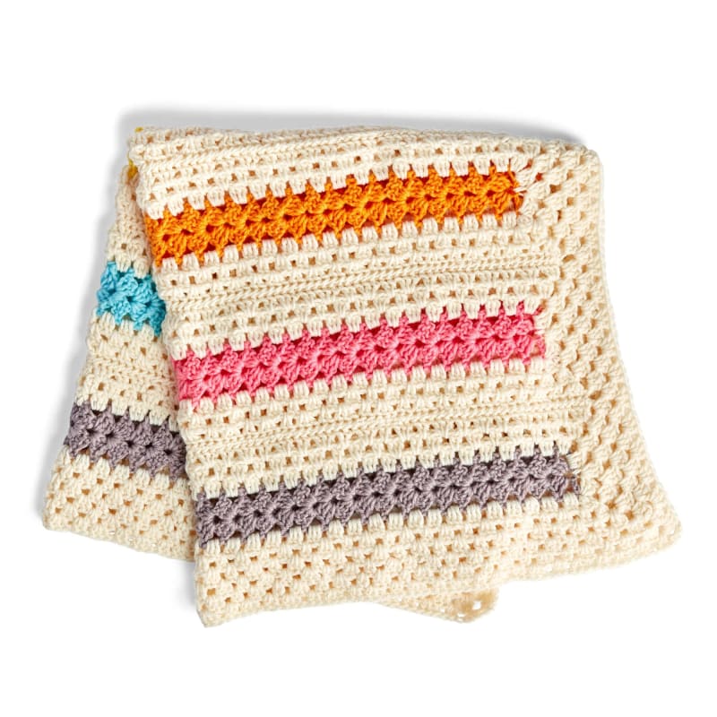 # Pop-A-Minute Crochet Baby Blanket