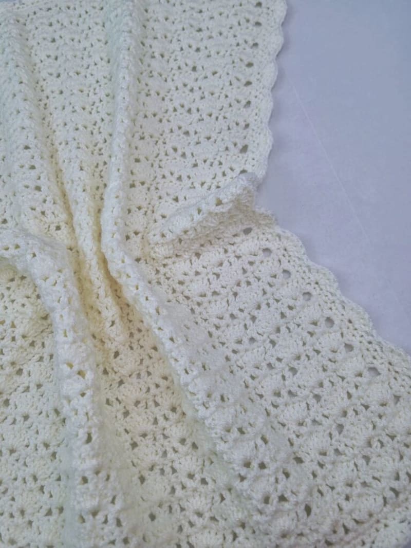 ## Sarah Blanket – Vintage Crochet Baby Blanket