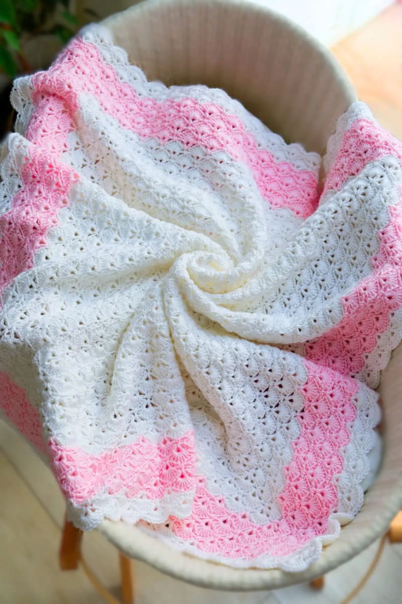 ## Crochet Baby Blanket in the Round
