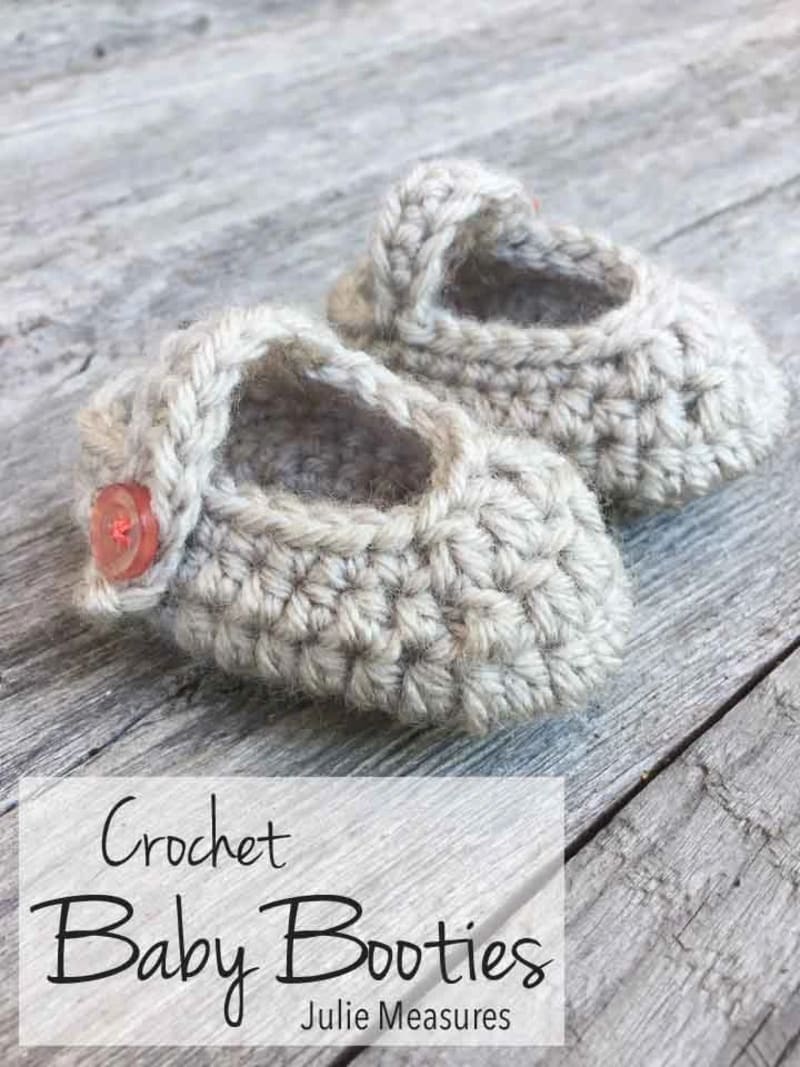 ## Classic Crochet Baby Booties