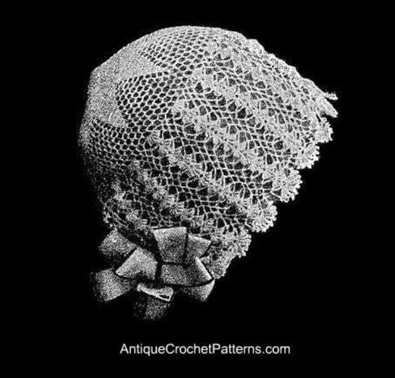 ## Crochet a Cute 1920s Baby Bonnet