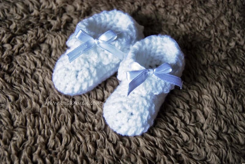 ## Easy Vintage Crochet Baby Booties