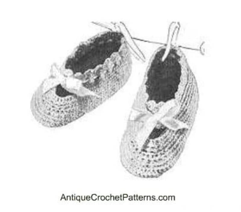 ## Vintage Drawstring Baby Booties