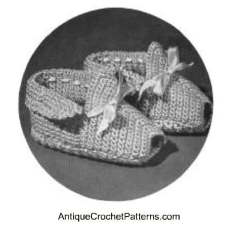 ## Classic Vintage Baby Bootie Pattern
