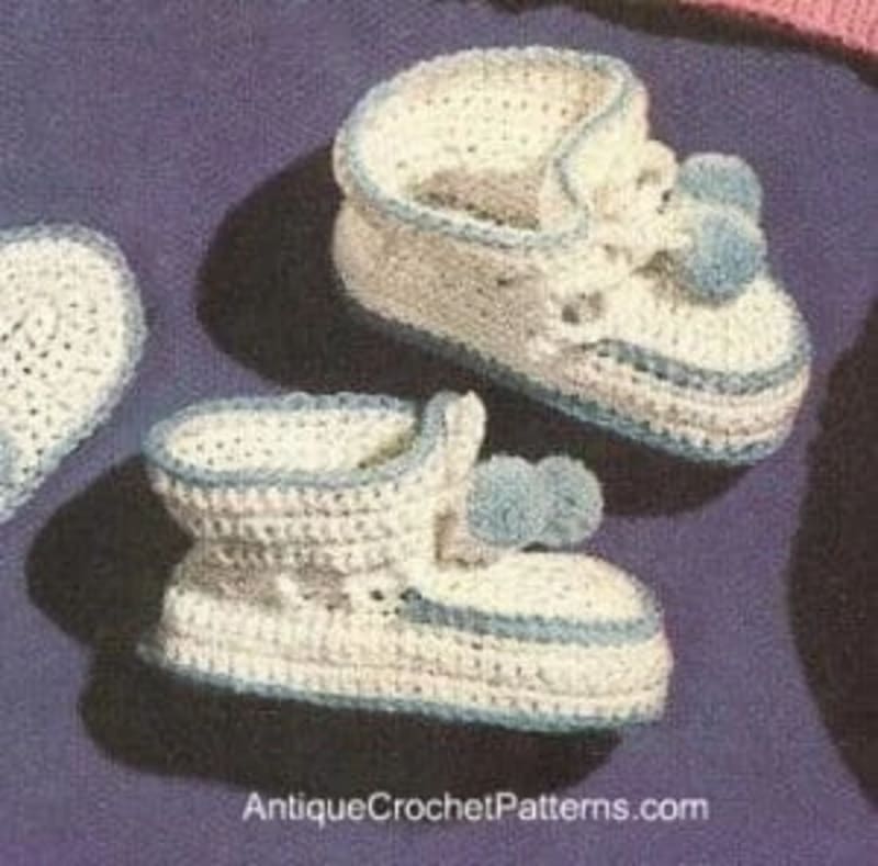## Lacey Vintage Baby Booties