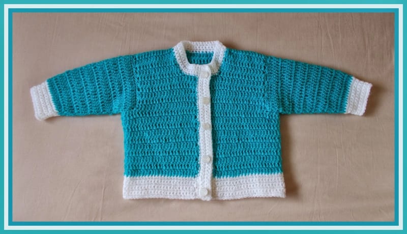 ## Classic Crochet Baby Cardigan