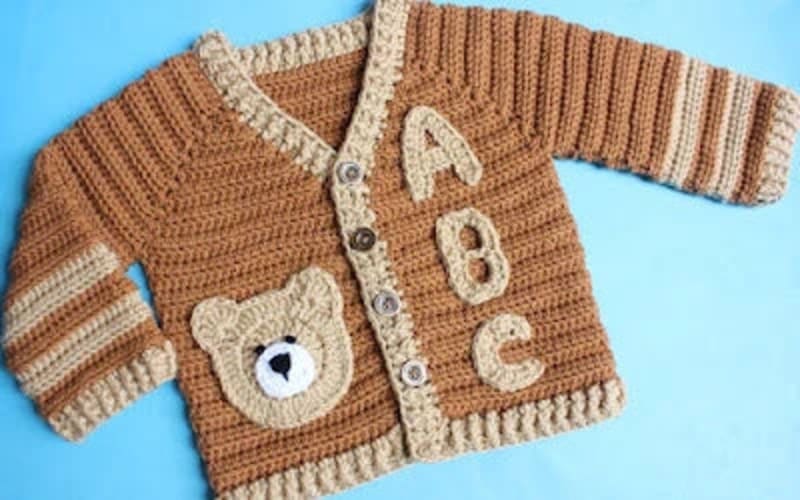 ## Appliqué Baby Cardigan Jacket